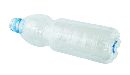 plastic bottle of water isolated