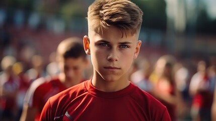 Fototapeta premium boys and sports