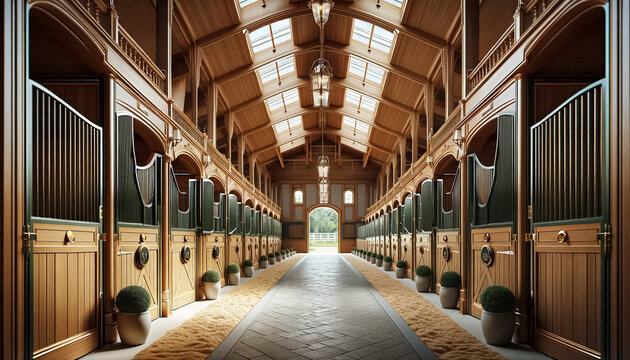 Equestrian Elegance: Luxurious Stables with a Classical Touch