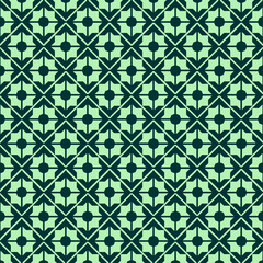 seamless pattern,simple arabic pattern in green, editable design