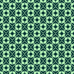 seamless pattern,simple arabic pattern in green, editable design
