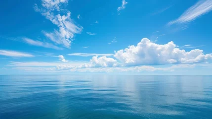 Fotobehang beautiful sea in the middle of the ocean with a blue sky © Marco