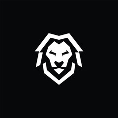 Obraz premium Simple wise lion head logo