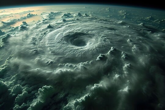 宇宙から見た台風