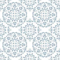 Seamless Medallion Damask Tile pattern repeat file