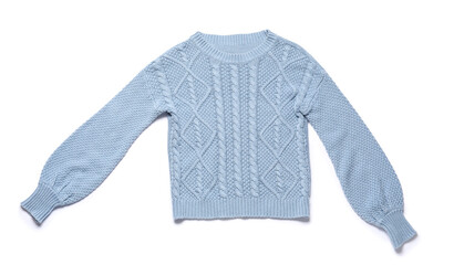 Fototapeta premium Stylish sweater isolated on white background