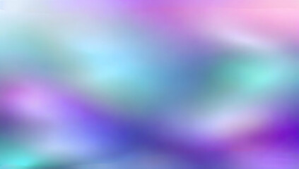 Blue, purple, green gradient. Soft pastel color gradient. Holographic blurred abstract background