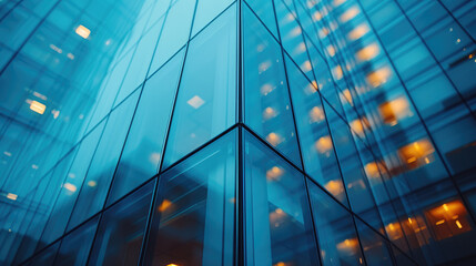 abstract detail of a facade of a modern office building
