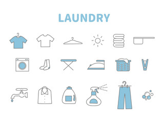 さわやかな、洗濯のアイコン