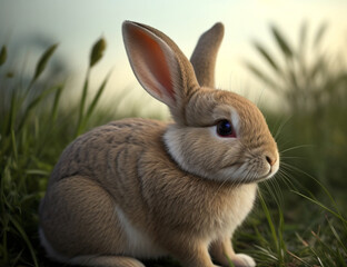 Cute rabbit animal pet.