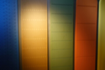 Blurred abstract colorful wood wall background    