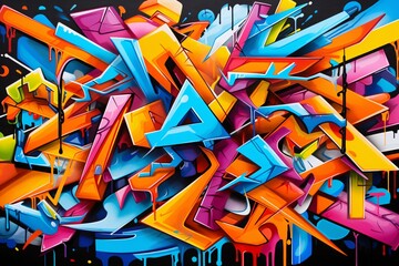 Abstract Graffiti Illustration Background, Graffiti Background, Graffiti Wallpaper, Graffiti...