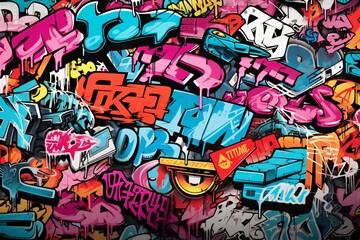 Multicolor Dirty Graffiti Tags And Throw ups pattern, Abstract Dirty Graffiti Tags Wallpaper, Graffiti Background, Graffiti Wallpaper, Graffiti Pattern, AI Generative
