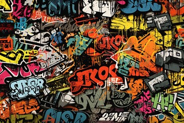 Dirty Graffiti Tags And Throw ups Texture Background, Dirty Tags Graffiti Background, Graffiti Background, Graffiti Wallpaper, Graffiti Pattern, AI Generative