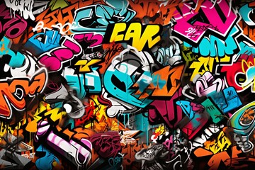 Dirty Graffiti Tags And Throw ups Texture Background, Dirty Tags Graffiti Background, Graffiti Background, Graffiti Wallpaper, Graffiti Pattern, AI Generative