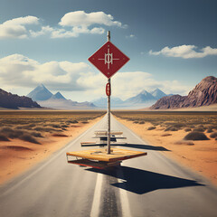 sign in desert Generative AI