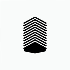 High Rise Building Icon. Landmark, Metro Symbol - Vector.
High Rise Building. Modern Architecture Icon. Skyscraper Symbol - Vector. 
