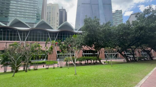 Kuala Lumpur Convention Centre is surrounded by the stunning KLCC Park, offering a serene and picturesque setting in the heart of Malaysia's bustling capital city