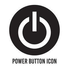 power button icon for web or app design. In black and white editable power button vector illustration. on and off button icon eps 10.