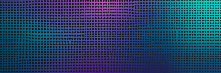 Teal Perforated Shapes Gradient Wallpaper