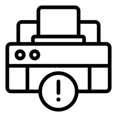 Error of printer icon