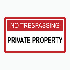 No Trespassing Icon. Prohibition Symbol - Vector Illustration for Design and Websites, Presentation or Application.    