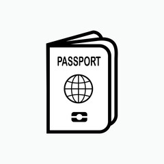 Passport Icon. Citizen Document Symbols. Personal Identification Sign - Vector.