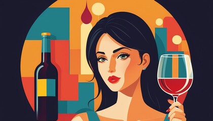 World No Alcohol Day: A Modern Flat Style Vector Illustration
