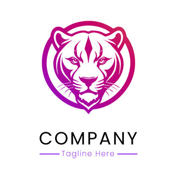 panther logo logo design template