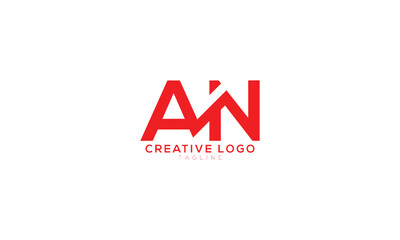 AN AZ Abstract initial monogram letter alphabet logo design
