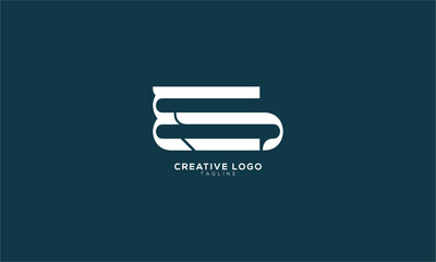 EE Abstract initial monogram letter alphabet logo design