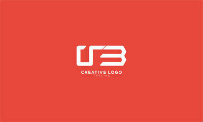 UB Abstract initial monogram letter alphabet logo design