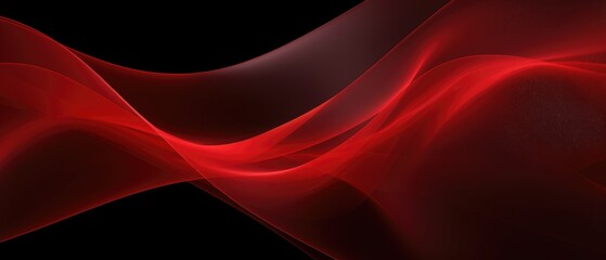 Captivate your audience with this abstract red net grid waving waves texture against a dramatic black background, Ai Generated.