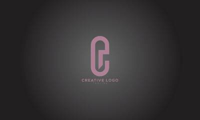 CP OP Abstract initial monogram letter alphabet logo design