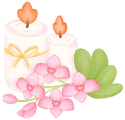 Orchid scented candle