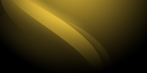 Graphic illustration dark gold. golden curve wave wallpaper. Template for a website, cover, and background design.