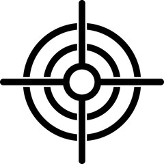 Target crosshairs in simple vector design - 728956946