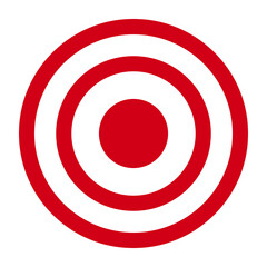 Target symbol or bullseye in vector