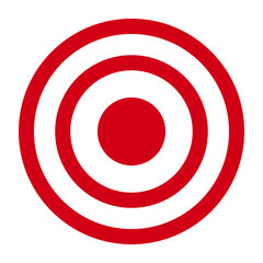Target symbol or bullseye in vector