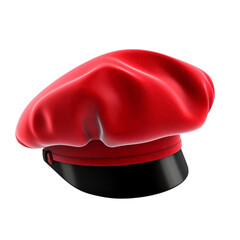 Beret Hat PNG Cutout, Generative AI
