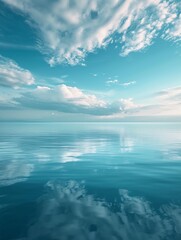Trendy vertical Quiet Background with soft cloud formations, AI generate