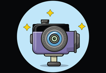 camera icon on a white background