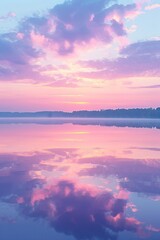 trendy vertical Quiet Background with  sky at  dusk, AI generate