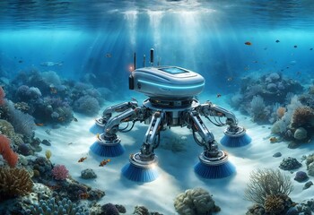 a robot designed for underwater cleaning
