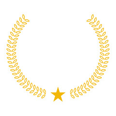 golden laurel wreath