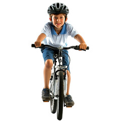Obraz na płótnie Canvas child riding a bike