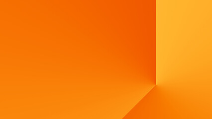 Simple Vibrant Orange Gradient Background. Copy Space Area. Minimalist Abstract Gradient Wallpaper. 4th Variant