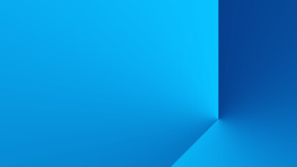 Simple Vibrant Blue Gradient Background. Copy Space Area. Minimalist Abstract Gradient Wallpaper. 4th Variant