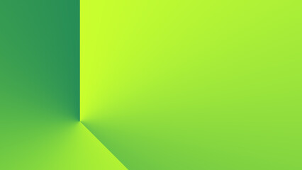 Simple Vibrant Green Gradient Background. Copy Space Area. Minimalist Abstract Gradient Wallpaper. 1st Variant