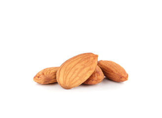 Almonds isolated on white background